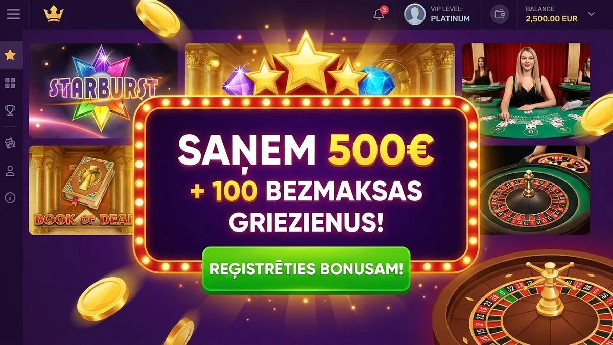 Reģistrācija ar bonusu